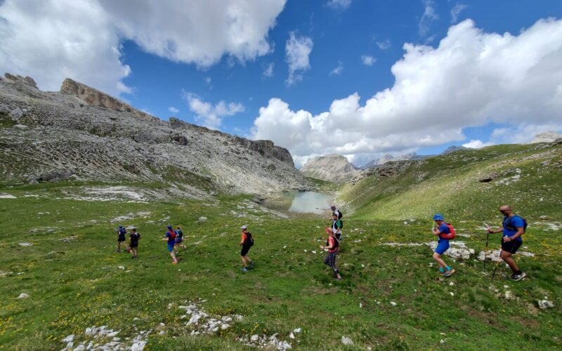 trail dans les dolomites