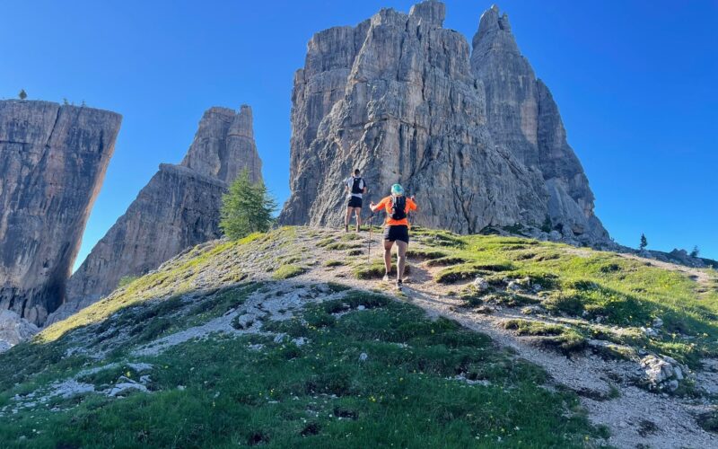 traileur dans les dolomites