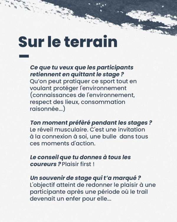 Interview de Virginie BRIOL sur le terrain